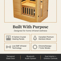 2024 Upgrade 1 to 2 Person Infrared Sauna, Low EMF Infrared Sauna for Home, Indoor Sauna Room, Hemlock Wooden Far Infrared Sauna, Dry Sauna with Bluetooth Speakers, LED Reading and Chromotherapy Lamp — Results & Stats