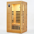 Infrared Sauna Designed for Home Wellness, Low EMF Carbon Panels, Hemlock Wood Construction, Bluetooth Audio
