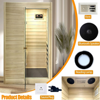 Home Infrared Sauna Built for Daily Recovery, European Aspen Wood, 905W Low EMF, Bluetooth Speakers
