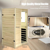 Home Infrared Sauna Built for Daily Recovery, European Aspen Wood, 905W Low EMF, Bluetooth Speakers