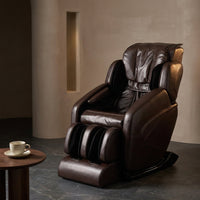 Jin Espresso Synthetic Leather SL Track Massage Chair — Studio Shot
