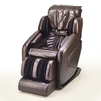 Jin Espresso Synthetic Leather SL Track Massage Chair — Studio Shot