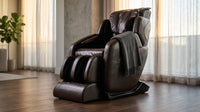 Jin Espresso Synthetic Leather SL Track Massage Chair — Lifestyle