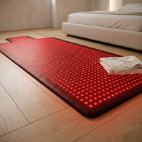 Red Light Therapy Mat for Full Body, 76.8'' X 33.4'' Red Light Therapy Blanket, 1370 (660Nm & 850Nm) Leds for Home Use, 3 Modes & Adjustable Timer, Premium Leather — Studio Shot