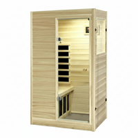 Home Infrared Sauna Built for Daily Recovery, European Aspen Wood, 905W Low EMF, Bluetooth Speakers