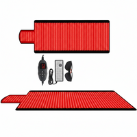 Red Light Therapy Mat Designed for Full Body Sessions, 1370 LEDs, 660nm 850nm Wavelengths, Premium Leather