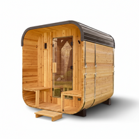Traditional Cedar Sauna Built for Home Wellness, 2-4 Person Capacity, 9kW Electric Heater, WiFi Control